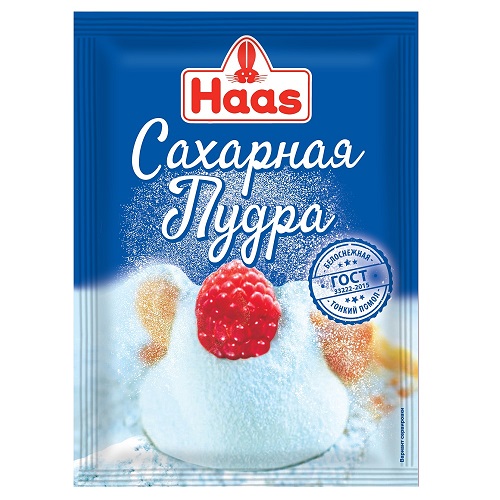 Haas сахарная пудра, 80 гр
